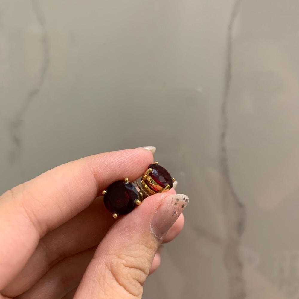 Red ruby Kate spade earrings